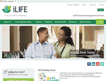Tablet Screenshot of ilifefinancialmanagement.com